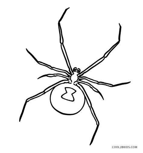 Black Widow Spider Printable